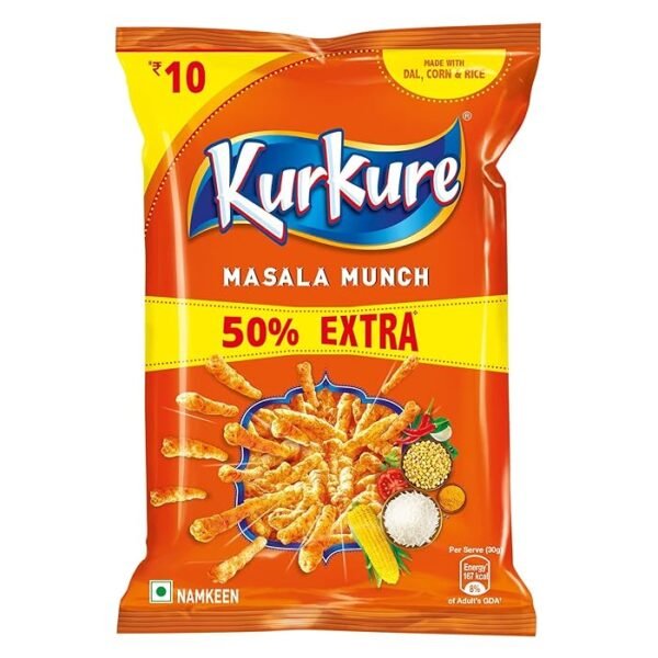 Kurkure Namkeen, Masala Munch, 44G Per Pouch