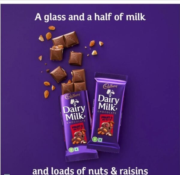 Cadbury Dairy Milk Fruit & Nut Chocolate Bar 36 g - Image 3