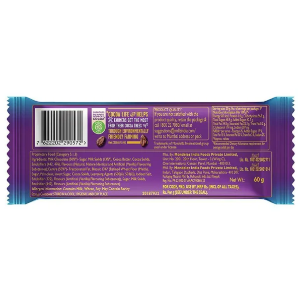 Cadbury Dairy Milk Silk Oreo Chocolate Bar 60 g - Image 2