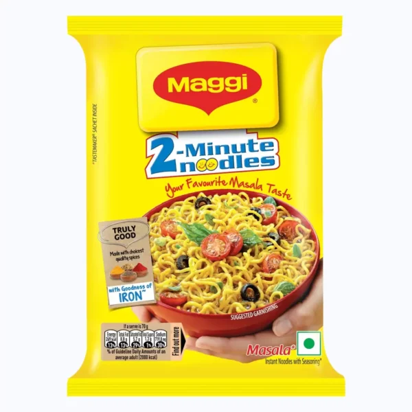 Maggi 2-Minute Masala, Easy to Make Instant Noodles Vegetarian (70 g)